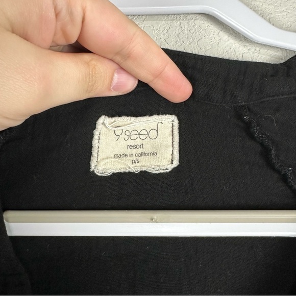 9Seed Black El Matador V-Neck Mini Dress Swim Coverup Size Small - Picture 4 of 6